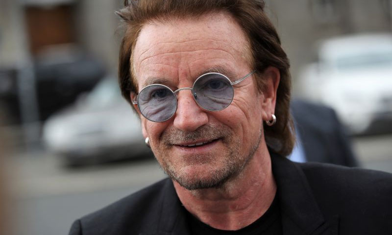 Bono med runde briller