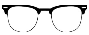 Clubmaster briller ikon