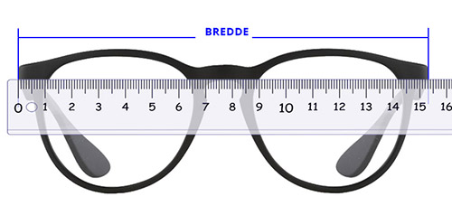 din brillestørrelse