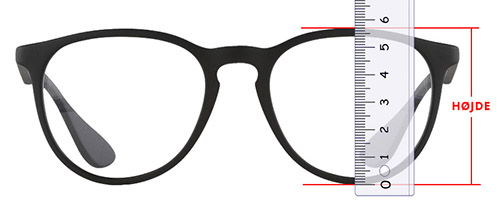 Guide til brillestørrelse