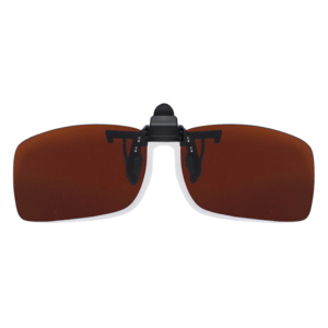 Polaroid clip-on solbrille i brun