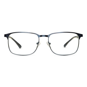 Bluyelight briller i blåt metal.