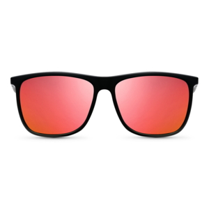 Herre solbrille i sporty design med polaroide linser.