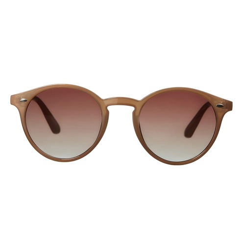 Brune runde solbriller Wayfarer design til dame og herre
