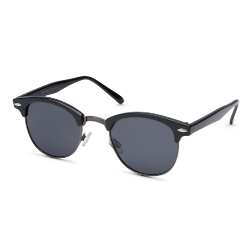 Unisex clubmaster solbrille med polaroid linse.