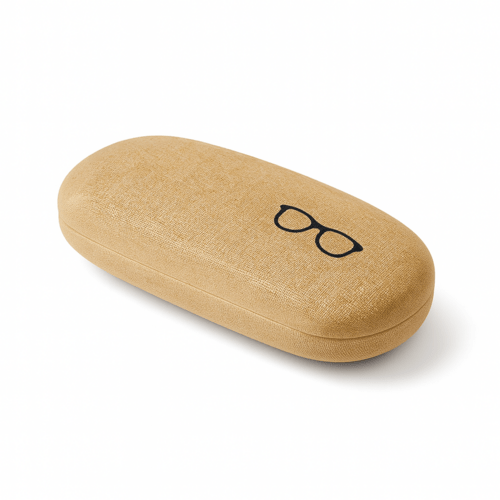 Lysebrun hard case etui