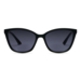 Sort cat eye solbrille med styrke til damer