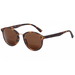 Skildpaddebrun retro solbrille med læsefelt i unisex model