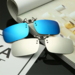 Clip-on solbriller med spejloverflade