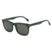 Wayfarer 80'er solbrille med grønt transparent stel og polaroide linser.