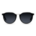 Moderigtige solbriller med runde, polaroide linser.